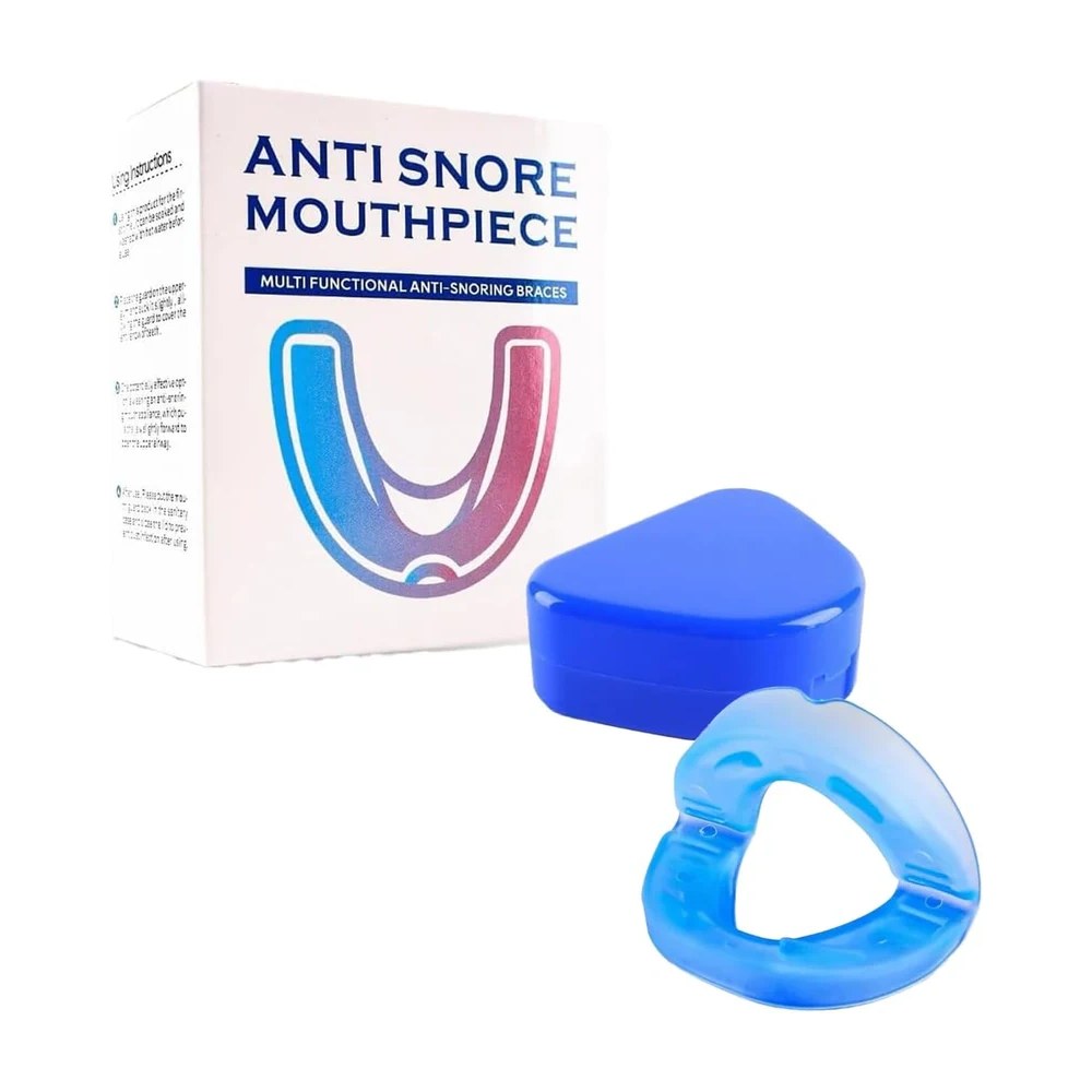 Anti Snore Mouth-Piece with blue storage case and box