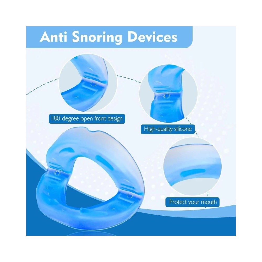 Anti snore mouthpiece in hygienic travel case