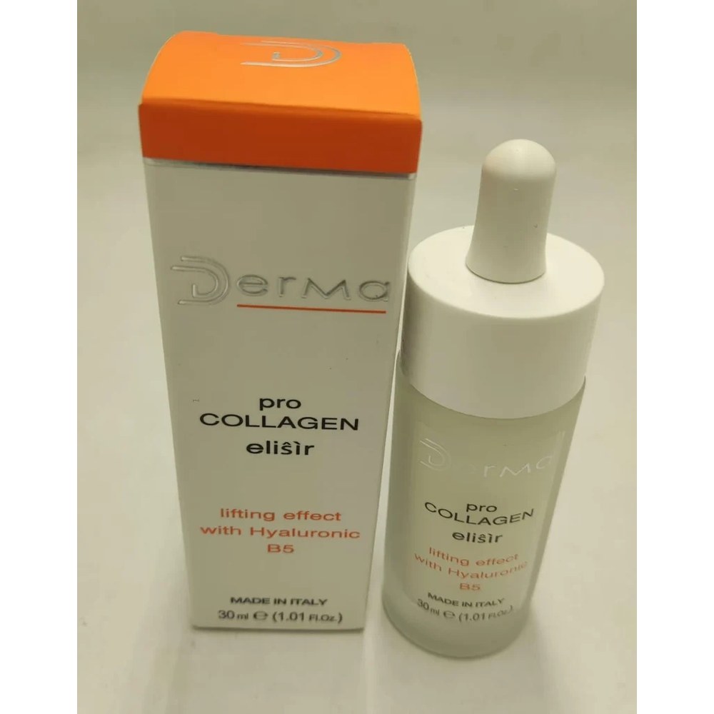Derma Pro Collagen Elisir serum bottle and box