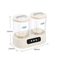 Double-bucket mini washing machine in milk white