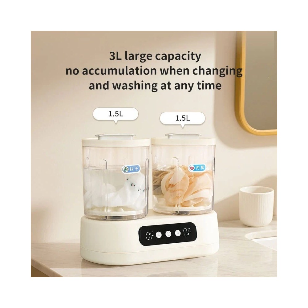 Mini washing machine washing delicate clothes