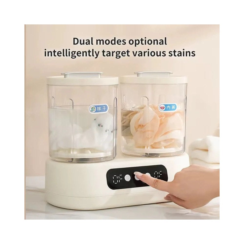 Compact mini washing machine on a tabletop