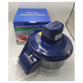 Fruit and vegetable peeler with transparent catch bowl