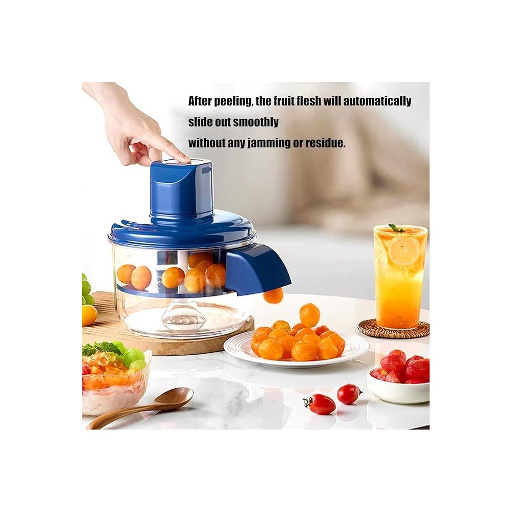 Compact peeler stored on a kitchen counter