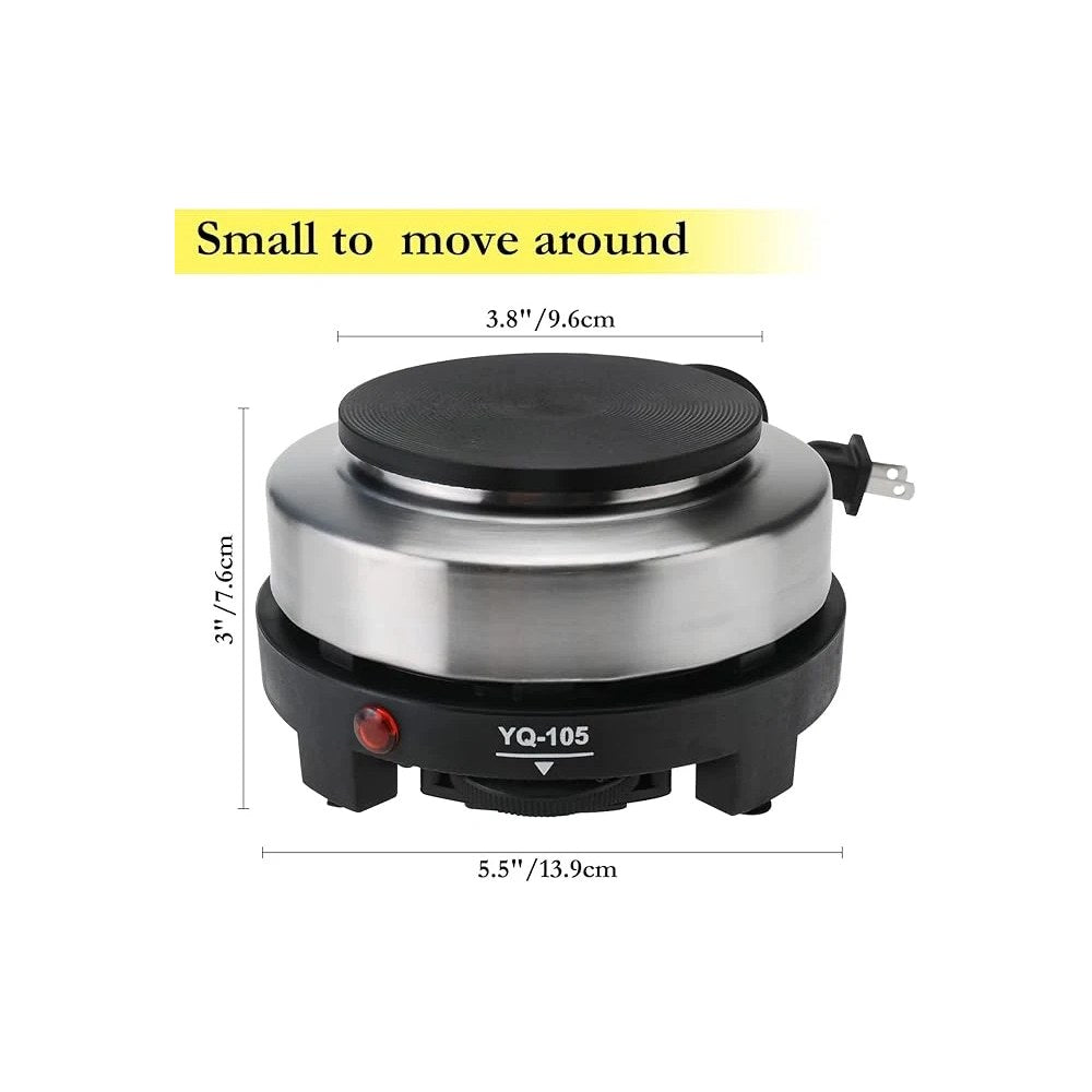 Hot plate used with a kettle and a glass jug