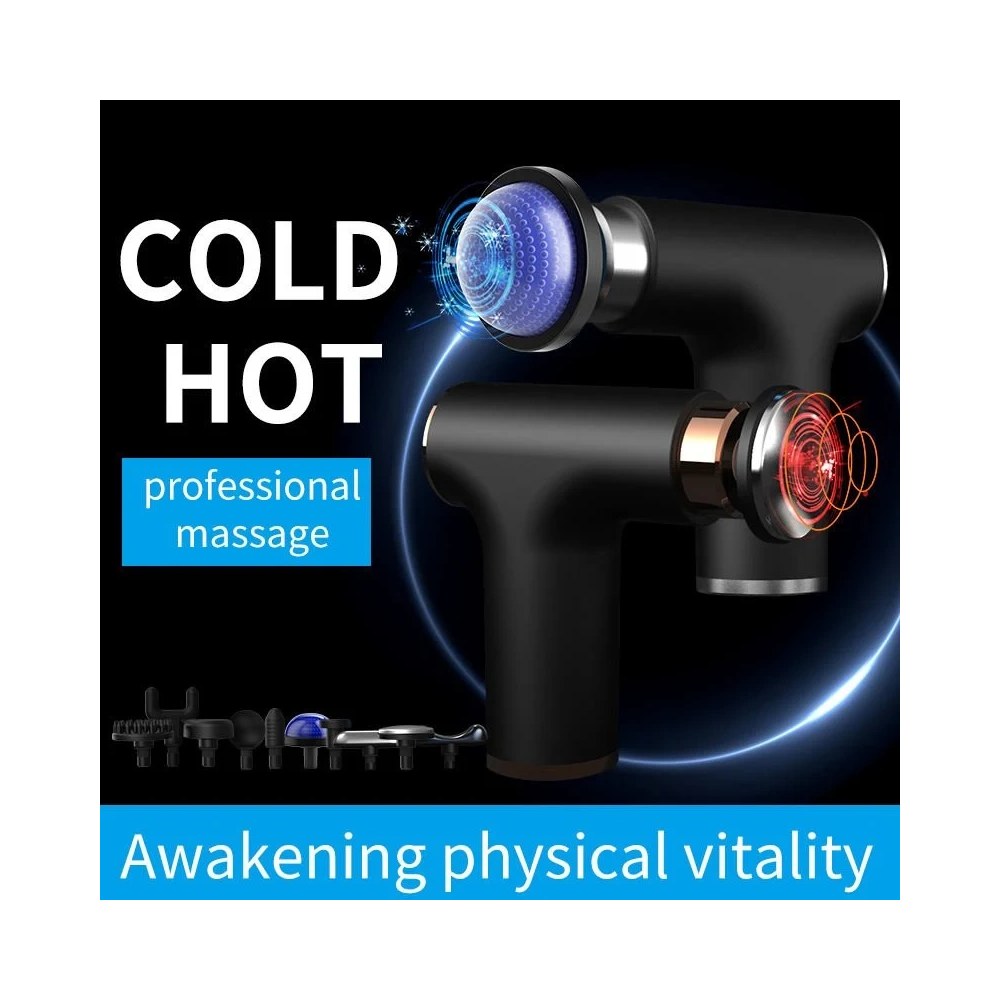 Heat and freeze therapy modes on the massage gun