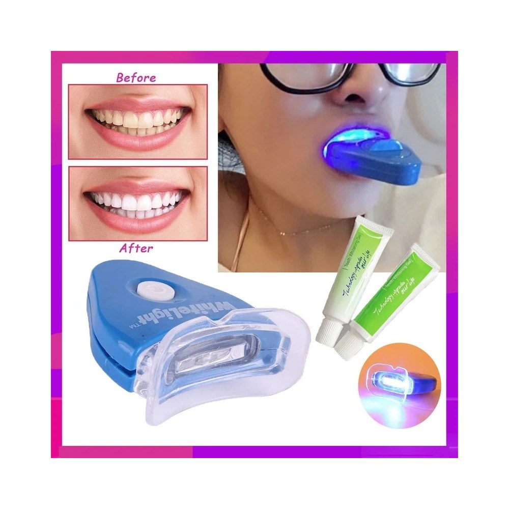 Tooth whitening device close up
