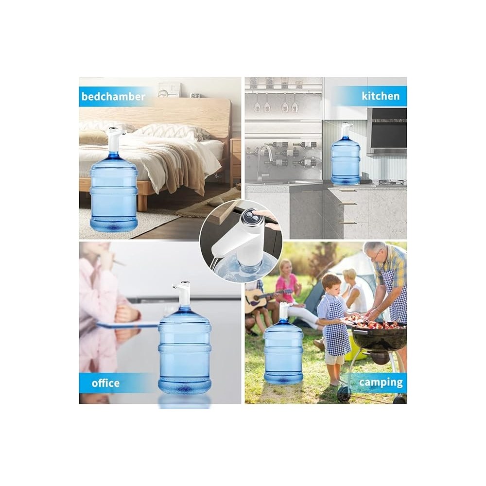 Touch electric water pump on a large water bottle